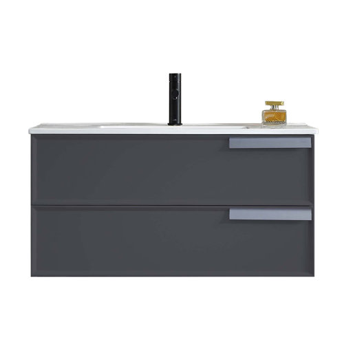 Blossom 36'' Wall Mounted Single Bathroom Vanity with Sink Wayfair